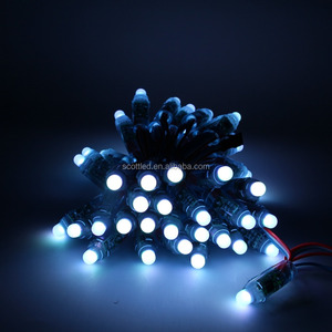 12mm bullet <strong>white</strong> dmx <strong>led</strong> pixel <strong>string</strong> ws2801 5v for Christmas &amp; New Year - Product Image 4