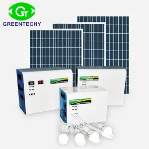गर्म बिक्री पोर्टेबल घर सौर ऊर्जा प्रणाली 100W 200W 250W 300W पैनल सौर प्रकाश किट