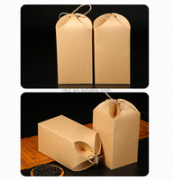 Boîtes saisonnières personnalisées en papier kraft brun pour l'emballage de fleurs de thé sec Boîtes d'emballage alimentaire jetables pour livraison de nourriture à emporter