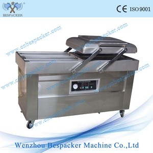 Doble Chamers 4 Lado de Sellado de Alimentos De Pescado Seco Frutas Y Verduras Automática Máquina de Envasado Al Vacío Sellador - Product Image 1