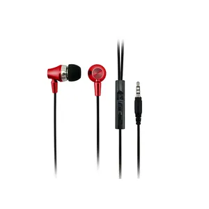 Hifi Stereo Leistungs starker Bass-Kopfhörer In-Ear mit kabel gebundenem Mikrofon-Headset für Smartphone Bass Boost Kabel gebundene 3,5-mm-3-Tasten-Ohrhörer