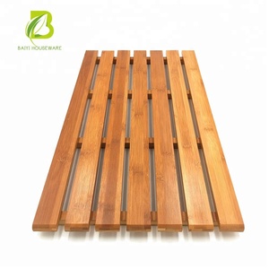 Rectangle Bamboo Bath <strong>Mat</strong> for <strong>Shower</strong> Natural Bamboo <strong>Wood</strong> Bath <strong>Mat</strong> - Bathroom Bathtub Accessories Bathmat - Product Image 1