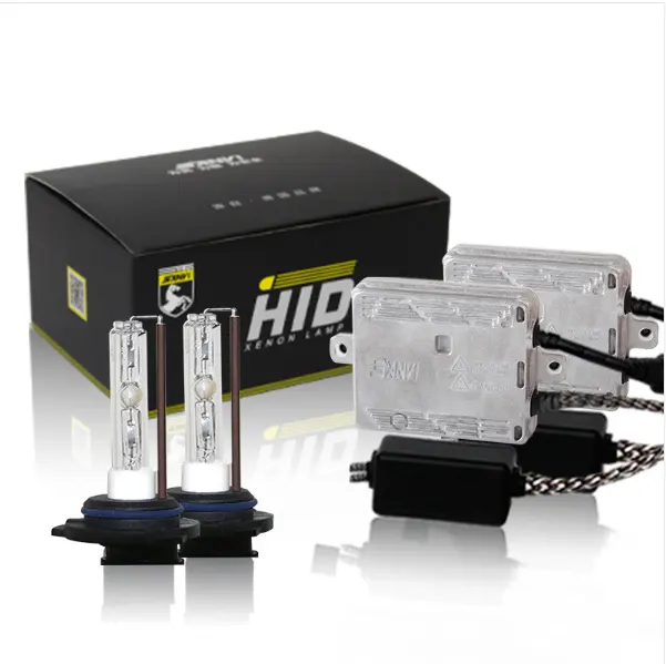 Sanvi Hid Projector Lens Koplamp Conversie Kit Met 35W Ballast En Hid Lampen H1 H7 H11 D1 D2 Xenon hid Lampen Auto