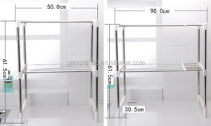 Scaffale Regolabile in Acciaio Inox <span class=keywords><strong>per</strong></span> <span class=keywords><strong>Forno</strong></span> a Microonde 2020 - Product Image 4