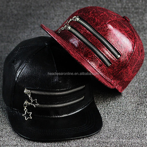 Sales promotion snapback cap with metal zipper decoration. Simple cap. - Product Image 6