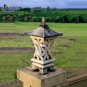 Lanterne en pierre chinoise japonaise classique moderne personnalisée Statue de Notre Dame Lourdes <span class=keywords><strong>fontaines</strong></span> en granit sculpté usage extérieur vente en gros - Product Image 6