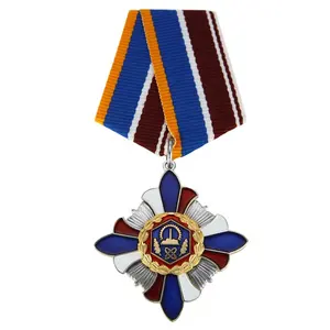 Make your own metal award medal medallion with lanyard