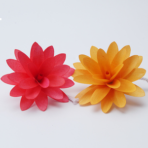 Fiore di <span class=keywords><strong>Loto</strong></span> in Carta Sola Fatto a Mano Mescente 8cm, Fiore di Ortensia Artigianale per Diffusore di Aromi in Legno - Product Image 2
