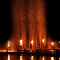 Buse de feu électronique à led, Laser, vaporisateur de flammes pour l'extérieur, fontaine pour exorciser les Performance conçue par un magnifique spectacle