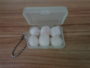 <span class=keywords><strong>Tapones</strong></span> para los Oídos de Cera de Algodón de Alta Calidad, No Tóxicos, con Certificación CE EN, Forma de Bola - Product Image 2