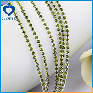 Jewelry Making Suppliers Glass <strong>Rhinestone</strong> <strong>Chaton</strong> <strong>Cup</strong> <strong>Chain</strong> - Product Image 5