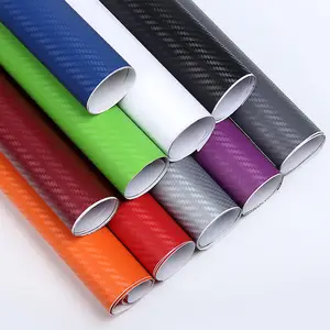 DERFLEX Bong Bóng Khí Miễn Phí 2D 3D 4D 5D 6D 7D Bóng Đen 3D Carbon Fiber Vinyl Bọc