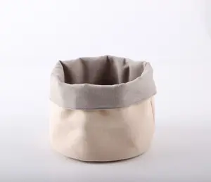 نسيج قماش قطن قابل للغسل سلة خبز