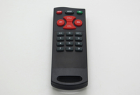 Télécommande infrarouge noire à 19 touches alimentée par batterie pour téléviseur, décodeur, haut-parleur