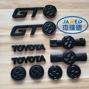 Venta al por mayor de plástico personalizado modificado 3D japonés coche emblema insignia pegatinas con Gt86 emblema