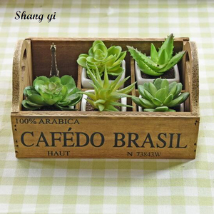 Vassoio portaoggetti da tavolo in legno per cesto da fiori - Product Image 3