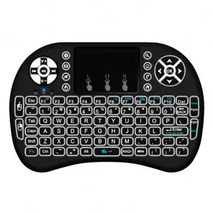 Keyboard Nirkabel Mini Portabel, Baru 2019 Kunci 92 Mouse Udara 2.4GHz Tata Letak Bahasa Inggris Keyboard Mouse Touchpad Pengontrol Permainan Jarak Jauh