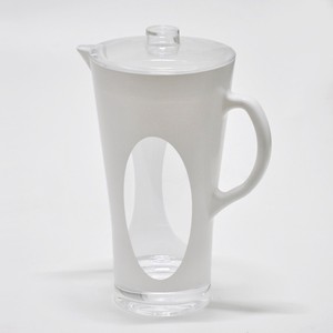 Pichet à eau froide en plastique rouge avec couvercle pour table de cuisine - Product Image 4