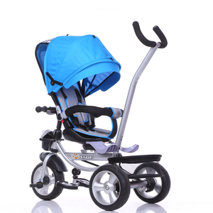 1 yıl için hava lastik tekerlekli bisiklet bebek/kız pembe trike/<span class=keywords><strong>3</strong></span> 1 360 derece dönme bebek üç tekerlekli bisiklet - Product Image 5