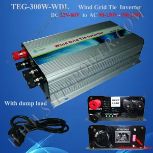 Dc 48 v ke ac 100 v di grid inverter angin 300 w