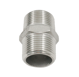 XB thép không gỉ <span class=keywords><strong>304</strong></span> 316 bspt ống thủy lực BSP ren hình lục giác Núm vú 2 "bằng Hex núm vú Ống phù hợp hình ảnh - Product Image 5