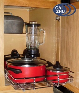 Giỏ Ngăn Kéo Tủ Bếp Bằng Dây Kim Loại Có Thể Mở Rộng Giỏ Kéo Ra Nhà Bếp Giỏ Dây Ngăn Kéo - Product Image 3