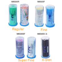 Rs-pinceaux dentaires micro-brosses colorées, 5,5 pièces, meilleur prix, consommables, avec pointes souples et pliables