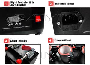 Tốt bán <span class=keywords><strong>5in1</strong></span> ép nhiệt cốc thăng hoa chuyển máy/máy in cốc cho 11 oz thăng hoa cốc - Product Image 6