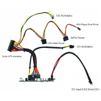 Fuente de Alimentación RGeek DC 12V 300W 24 pines Pico PSU MINI ITX ATX para PC, Módulo de Fuente de Alimentación, Placa de Fuente de Alimentación
