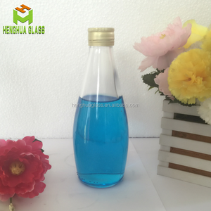 Hot Sale 290ml Drink Glass Bottle Round <strong>Basil</strong> Seed Beverage Fruit Juice Liquid <strong>Container</strong> Bottle with 28mm Ropp Cap - Product Image 2