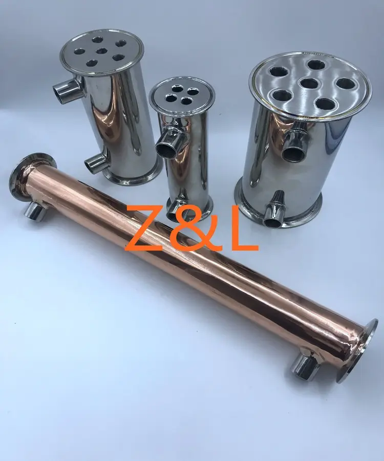 2 inch Copper Condenser(450mm L) for moonshine still reflux column