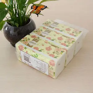 Factory Promotional Virgin Wood Pulp White Facial Tissue Soft Pack