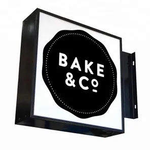 Outdoor advertising wall mount led light box signs