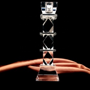 Honor of <span class=keywords><strong>crystal</strong></span> portacandele all'ingrosso portacandele in vetro taglio cristallo di roccia per la decorazione - Product Image 4