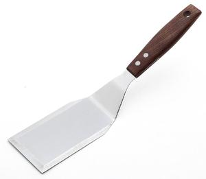Cucina Torta di Server in acciaio inox <span class=keywords><strong>hamburger</strong></span> Turner/spatola con manico in legno - Product Image 1