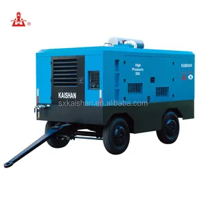 High pressure 25 bar 1000cfm rotary screw mobile air compressor for sale