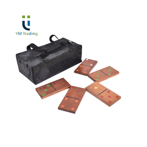 Postillons colorés, jeux de dominos de jardin en bois, série d'impression de points - Product Image 5