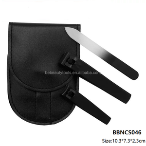 Cortaúñas portátil <span class=keywords><strong>de</strong></span> acero inoxidable negro para manicura, estilo moldeador <span class=keywords><strong>de</strong></span> <span class=keywords><strong>uñas</strong></span>, cortador <span class=keywords><strong>de</strong></span> cutículas, juego <span class=keywords><strong>de</strong></span> limas <span class=keywords><strong>de</strong></span> <span class=keywords><strong>uñas</strong></span> <span class=keywords><strong>de</strong></span> vidrio - Product Image 3
