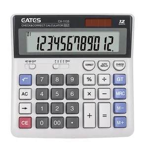 Lo teclado 112 pasos Compruebe la correcta de la energía de la batería de ordenador grande llaves electrónica Calculadora de escritorio