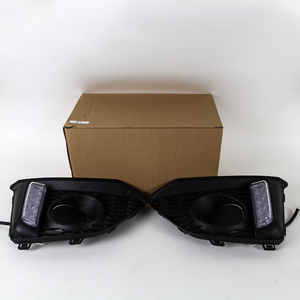 Chiếu chùm đèn pha cho Honda phù hợp hoặc Jazz 2014 2015 dẫn ban ngày chạy <span class=keywords><strong>front</strong></span> bumper Sương Mù Ánh sáng DRL - Product Image 5