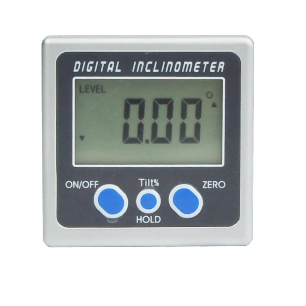 4 x 90 Electron Goniometers Electronic Protractor Digital Inclinometer Level Box Magnetic Level Measuring Tool Angle Meter