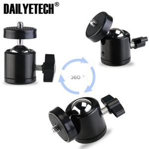 360 grados giratorio <span class=keywords><strong>Mini</strong></span> cabeza de bola soporte para 1/4 tornillo de montaje en trípode de cámara DSLR de DAILYETECH - Product Image 6
