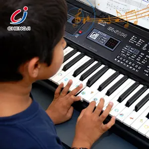Chengji yüksek kaliteli müzik 37 tuşları klavye oyuncak piyano elektronik org mikrofon ile