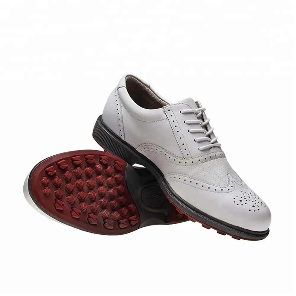 Custom Synthetic Leather Colorful Men's Golf Shoes