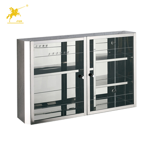 Rectangular Stainless Steel Two Door <strong>Kitchen</strong> Bathroom <strong>Storage</strong> Cabinet <strong>Cupboard</strong> - Product Image 1
