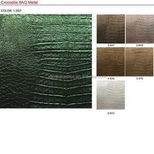 मोती धातु रंग मगरमच्छ पीवीसी सिंथेटिक चमड़े के लिए घर सजावट और असबाब - Product Image 1