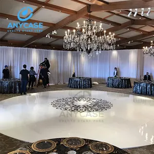 White round portable dance floor for wedding and event