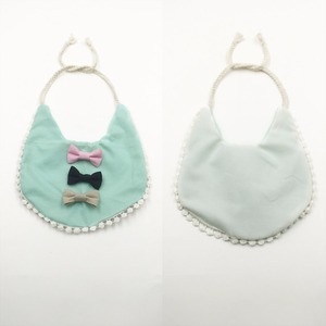 Menta POM Baberos para bebé a juego arcos triples BURP dribble delantal del <span class=keywords><strong>niño</strong></span> corbata pañuelo floral bufanda pañuelo - Product Image 1