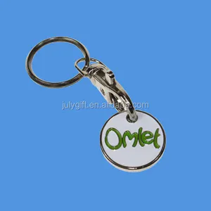 custom metal caddy coin, promotion trolley coin key chain