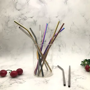 Straw Drinking Customizable Package Stainless Steel Drinking Straws With Logo